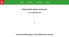 Desktop Screenshot of malawichildlabourconference.com