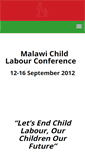 Mobile Screenshot of malawichildlabourconference.com